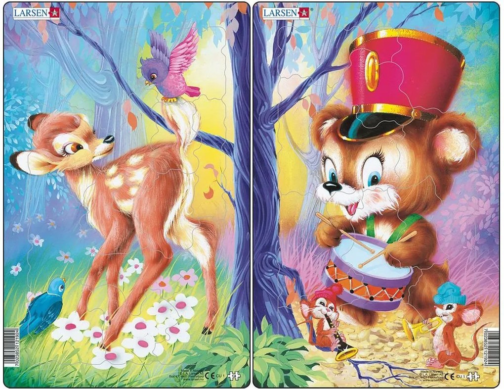 Larsen - Пъзел: Серия - "Животни" - 14 части, среден