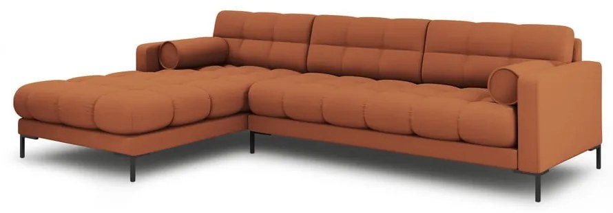 Ъглов диван в тухлен цвят (ляв ъгъл) Bali – Cosmopolitan Design