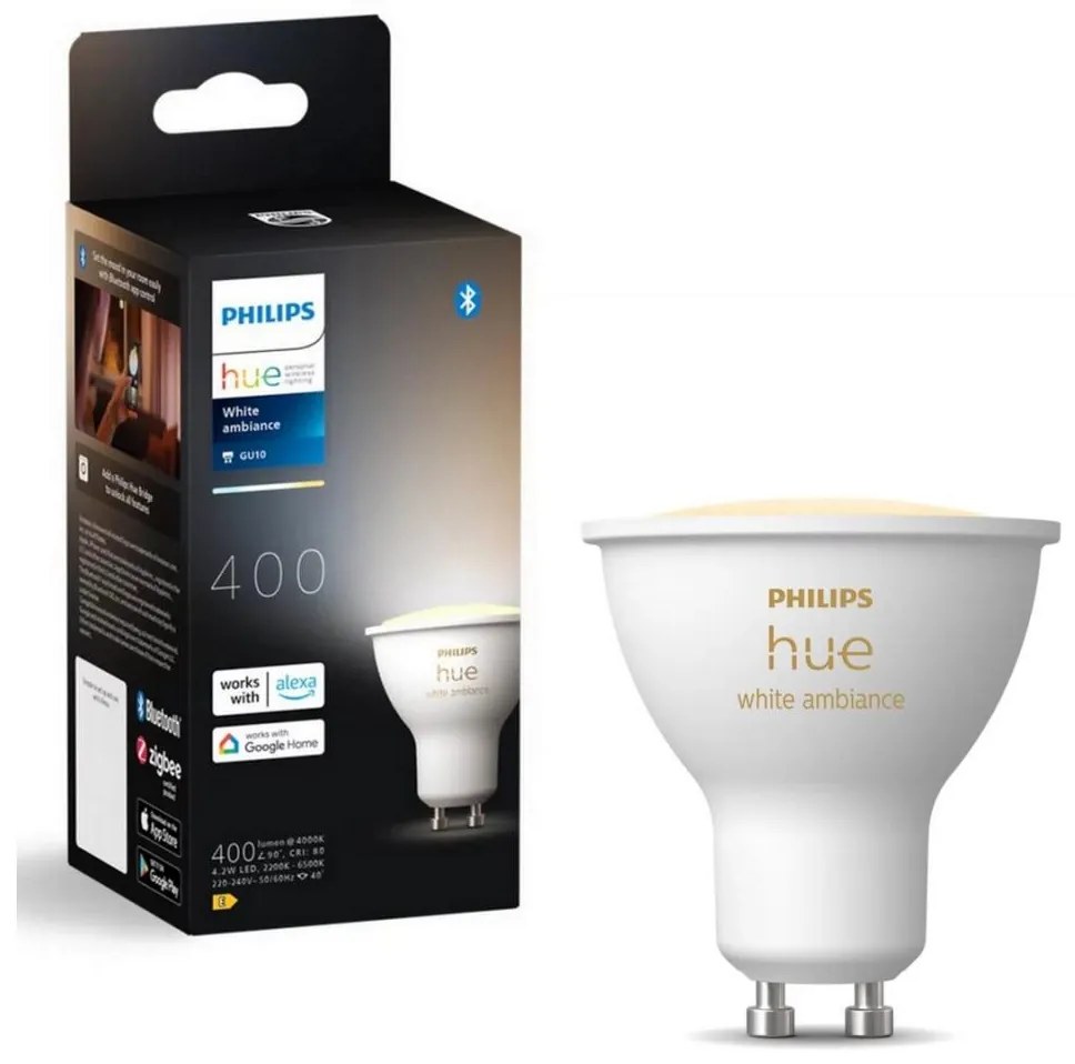 LED Димируема крушка Philips Hue WHITE AMBIANCE GU10/4,2W/230V 2200-6500K