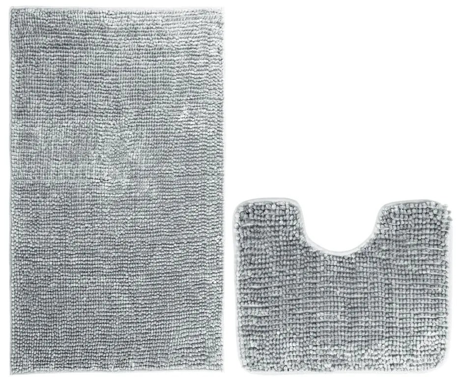 Комплект от 2 сиви постелки за баня Bati - AmeliaHome