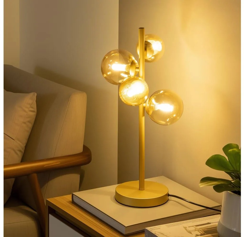 Brilagi - LED Настолна лампа MILLA 4xG9/3W/230V златист