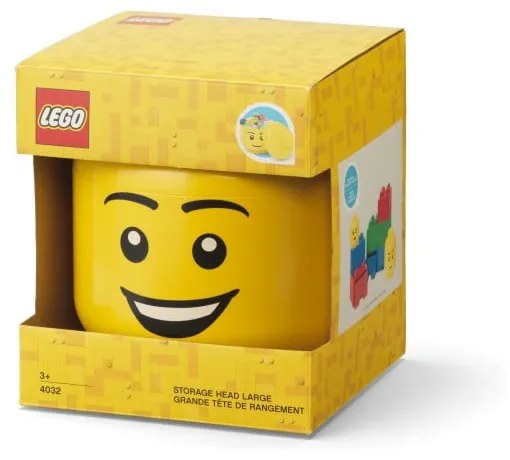 Пластмасова детска кутия за съхранение Head - LEGO®