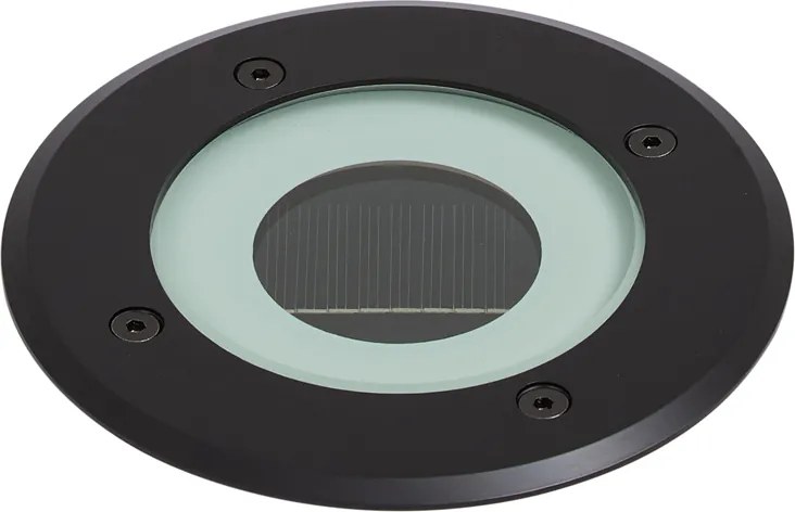 Модерен градински спот черен вкл. LED акумулаторен със соларна батерия IP65 - Solyx