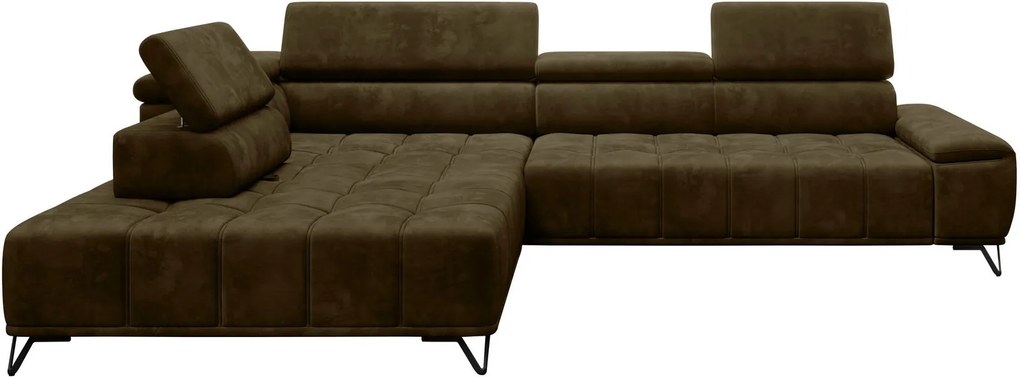 Ъглов диван Priscilla-Left-Chaki