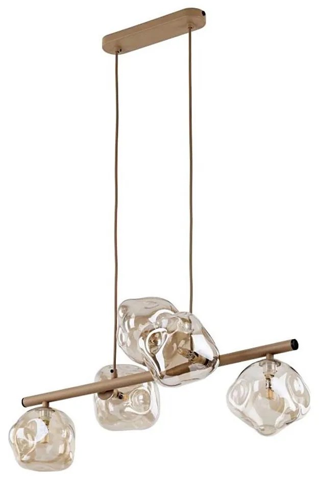 Полилей на кабел LAVA 5xG9/8W/230V бежово/димно бежово