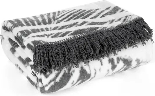 Луксозно одеяло EVA MINGE - сиво с пискюли Ширина: 220 см | Дължина: 240 см