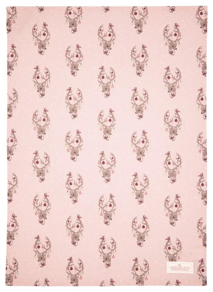 Розова памучна кърпа Бледа, 50 x 70 cm Dina - Green Gate
