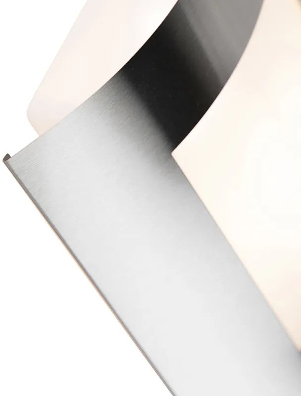 Външна стенна лампа стомана IP44 сензор за здрач - Emmerald