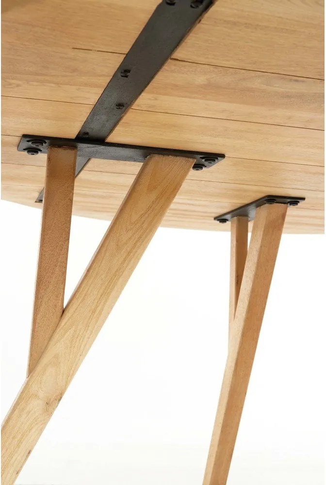 Кръгла трапезна маса от масивно манго ø 120 cm Quenza – Light & Living
