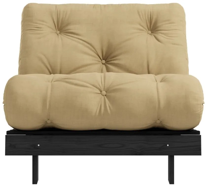 Кресло в цвят горчица Roots Black Night – Karup Design