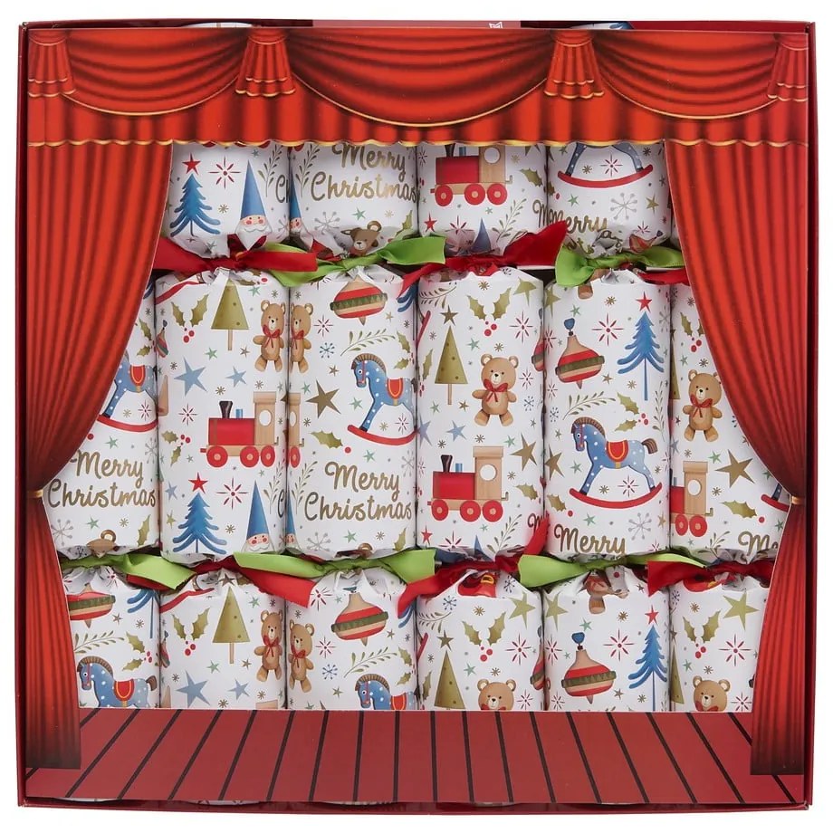 Коледни крекери в комплект от 6 броя Toy Town - Robin Reed