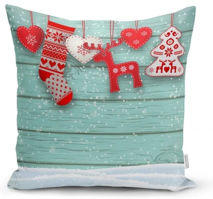Комплект от 4 коледни калъфки за възглавници и покривка за маса Winter Wonderland - Minimalist Cushion Covers
