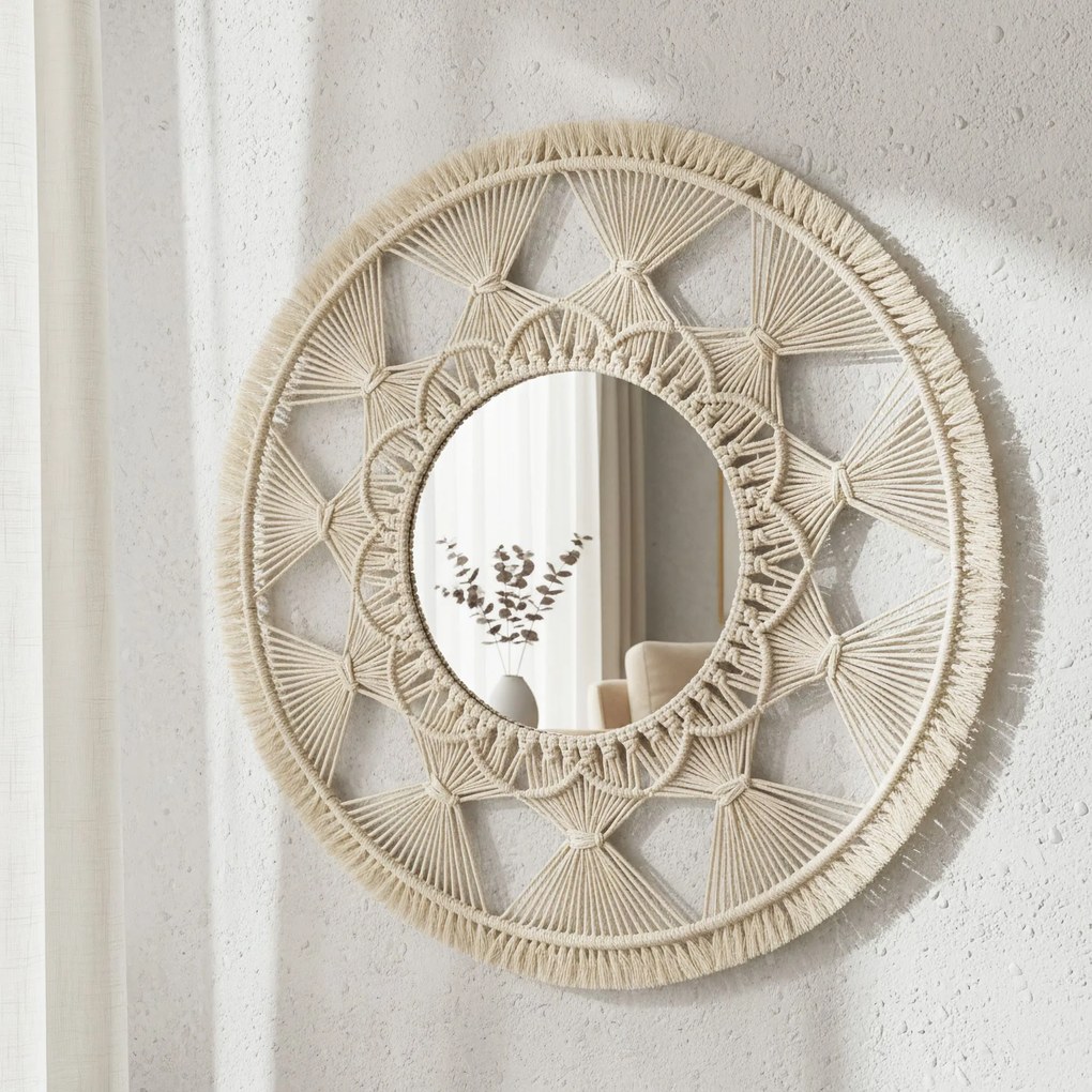 Бохо стенно огледало 65CM 322050