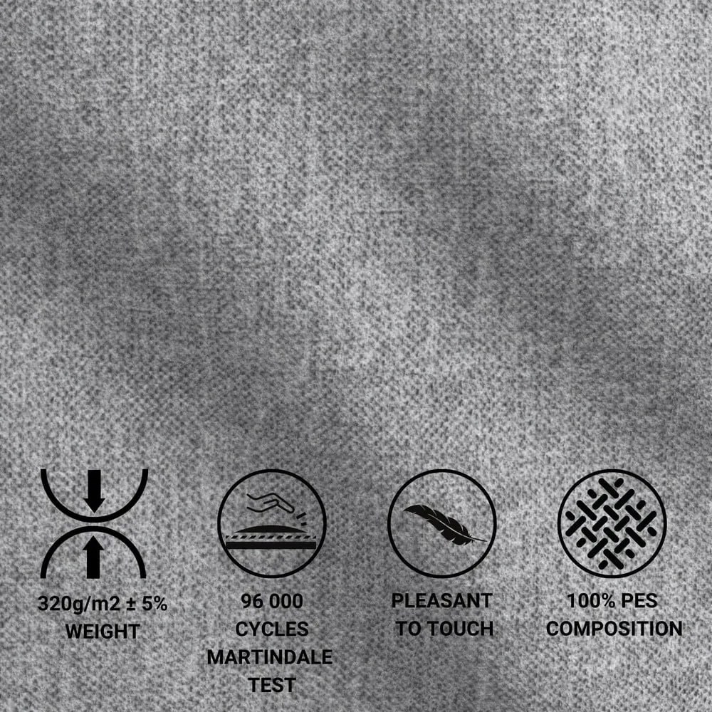 Сиво боксспринг легло с място за съхранение 160x200 cm Blend – Maison de Rêve