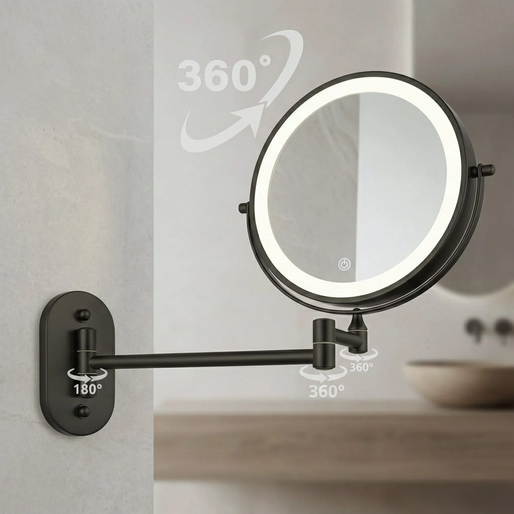 Огледало LED Glow Black