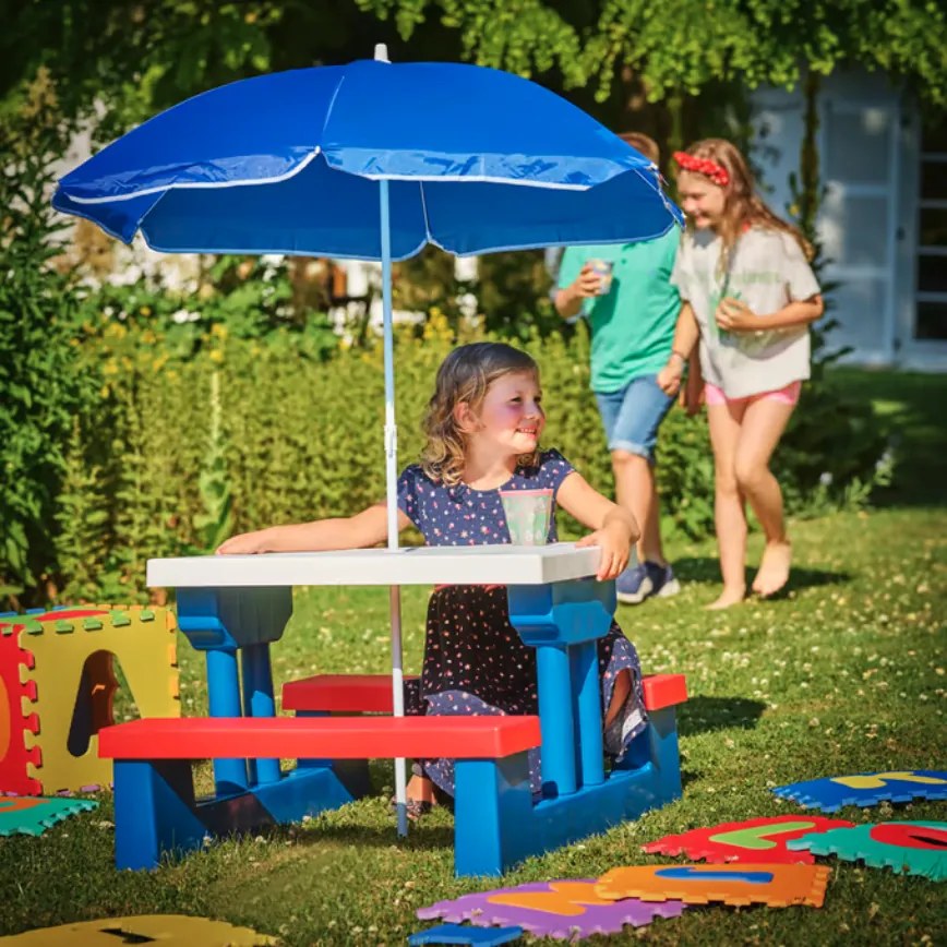 Детски пикник комплект с чадър