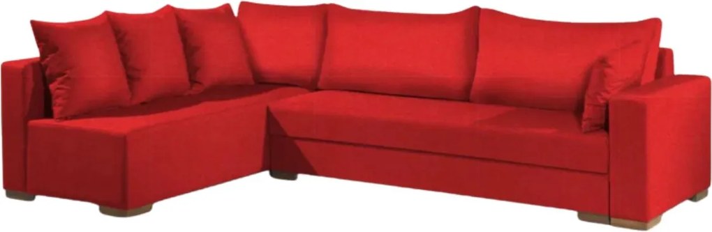 Ъгъл диван Trendy-Right-285φ 185β cm.-Red