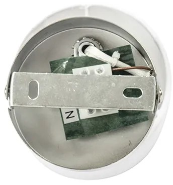 Модерен стенен аплик стомана с бял абажур регулируем - Hetta