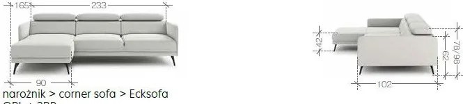 Ъглов диван Julian mini-Right