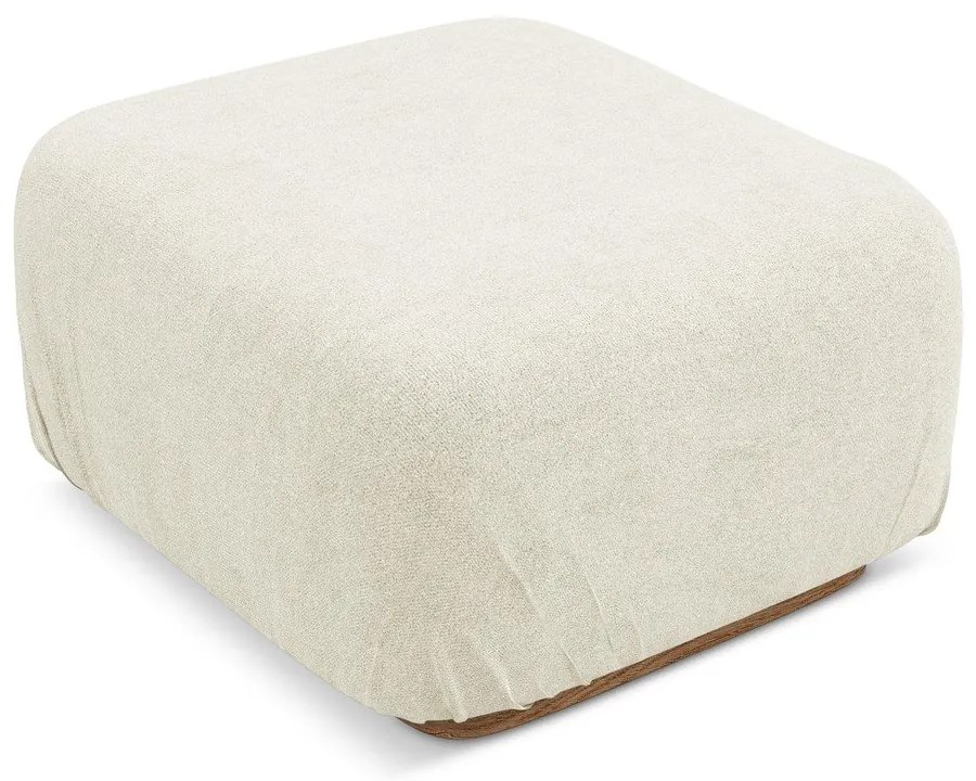 Кремава модулна табуретка от букле Ailani – Makamii