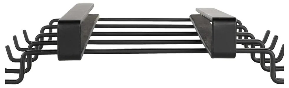 Черна двуредова стойка за 8 чаши - Wenko