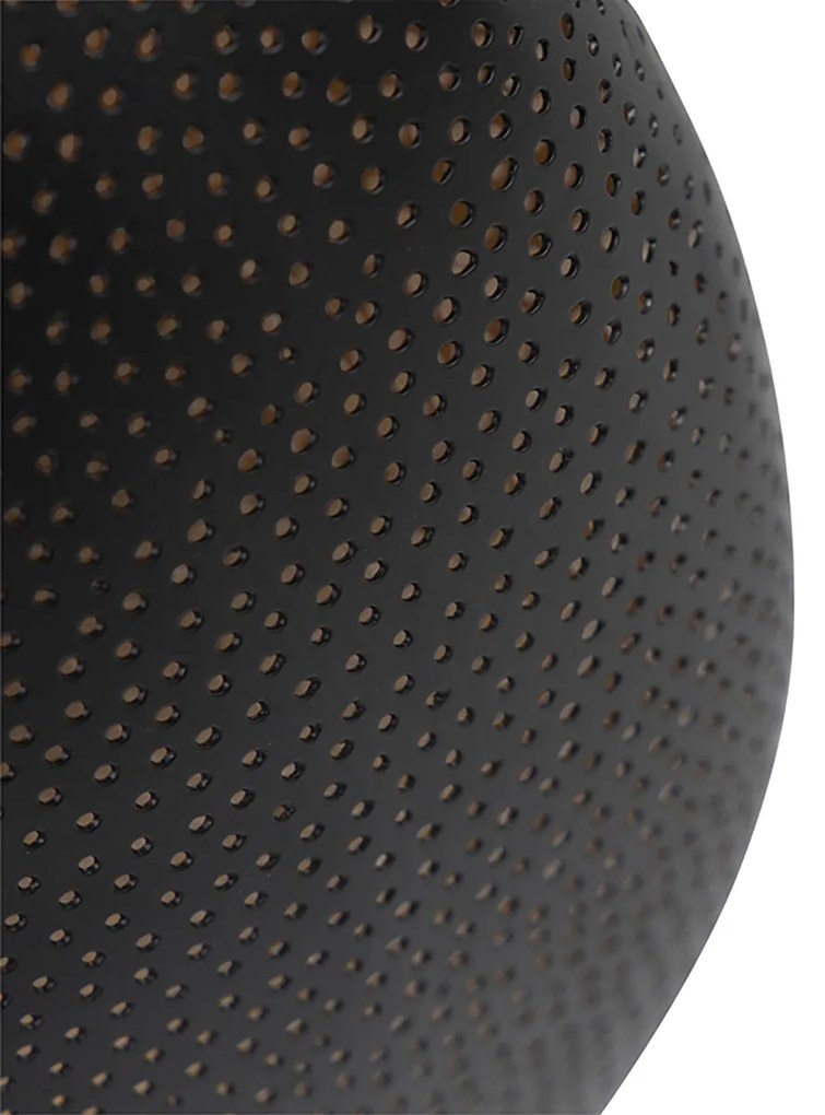 Интелигентна таванна лампа черна и златиста 40 см с WiFi G95 - Radiance