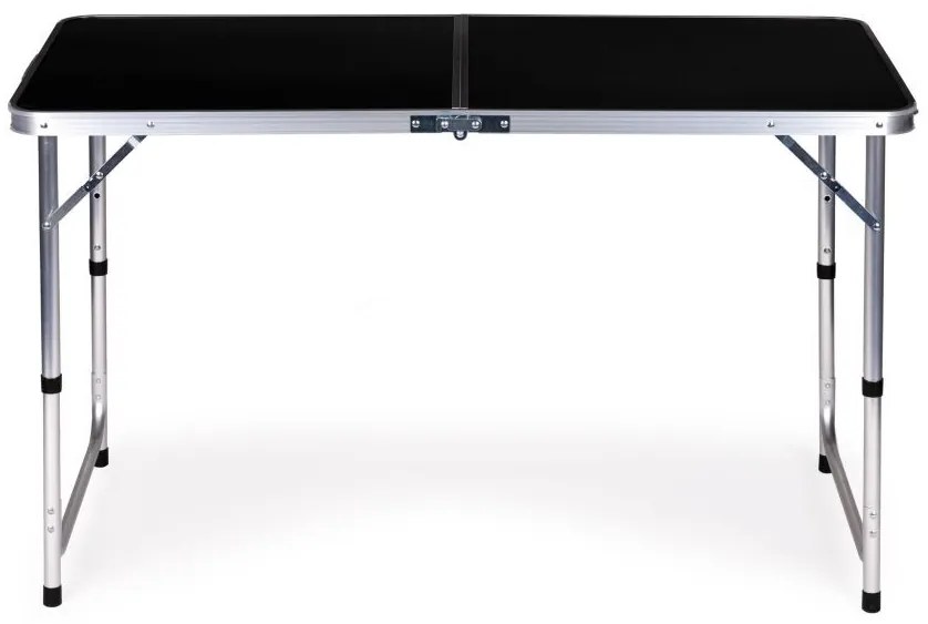 Сгъваема маса за кетъринг 119,5 x 60 cm черна с 4 стола