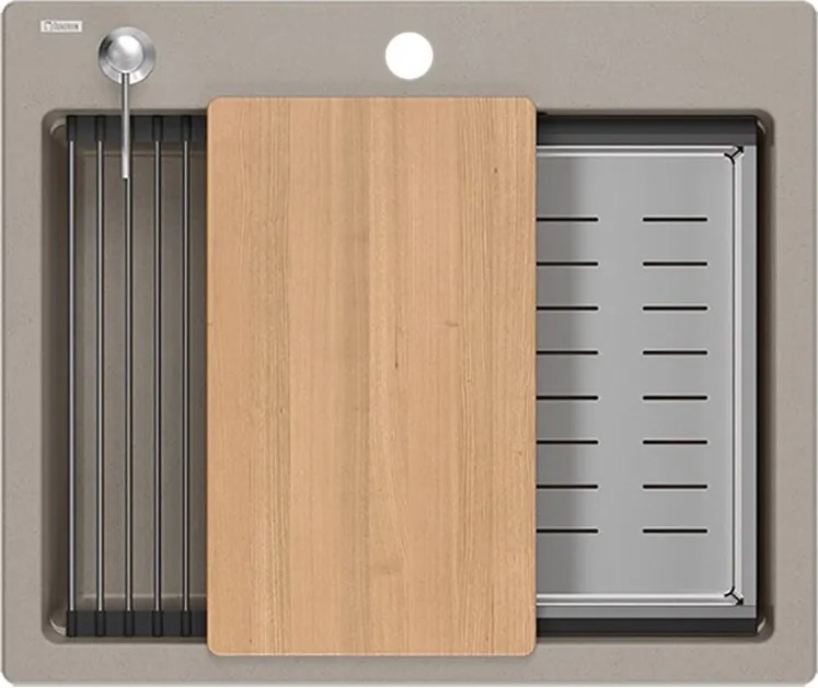 гранитна мивка KURT 110 WORKSTATION BEIGE