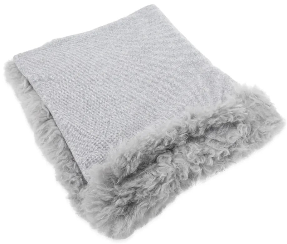 Одеяло от вълна и кожа 140x180 cm - Native Natural