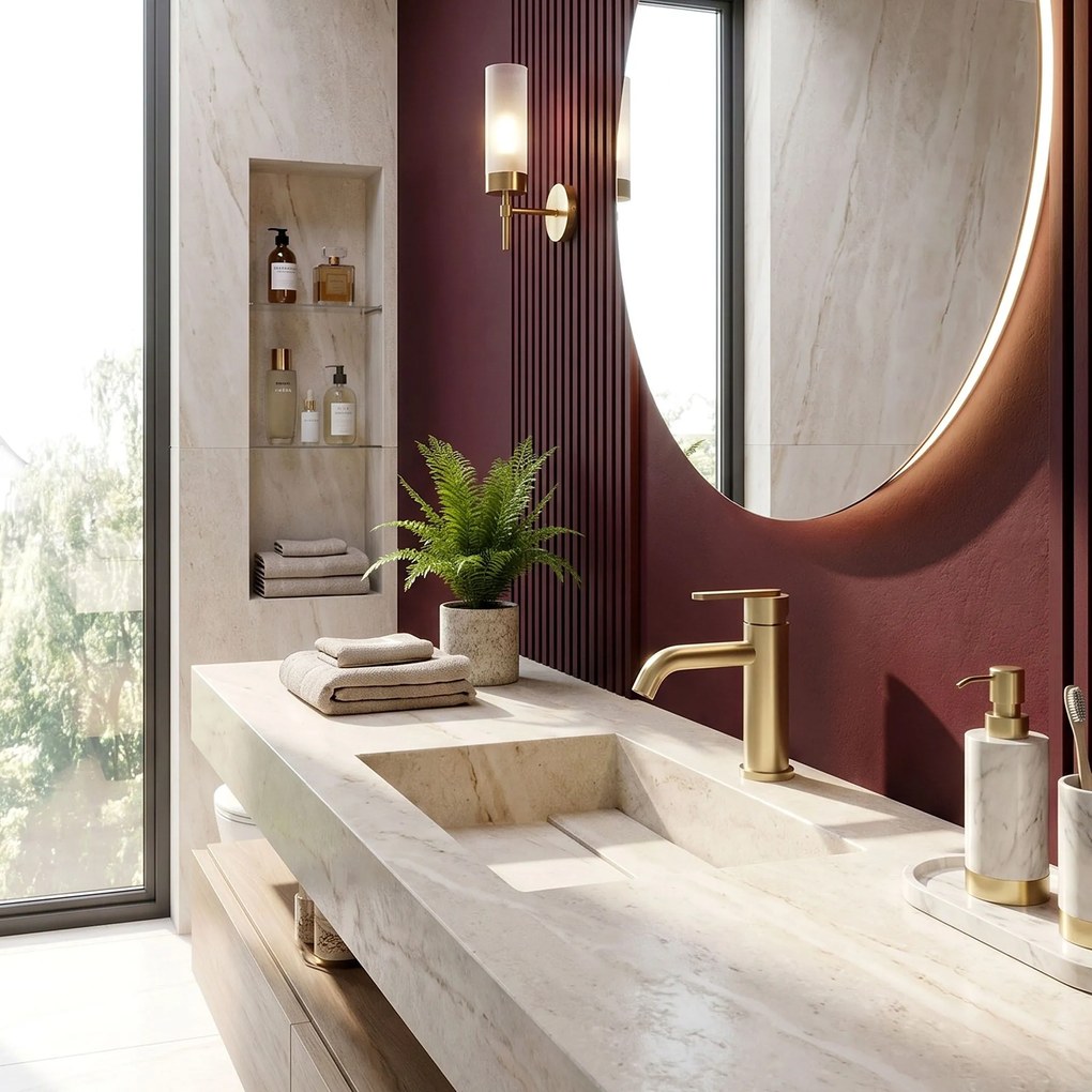 Смесител за баня Rea Ontario Brush Gold