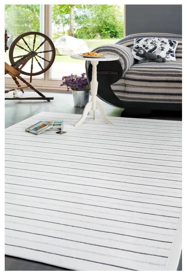 Двустранен килим с бяла шарка , 140 x 200 cm Vao - Narma