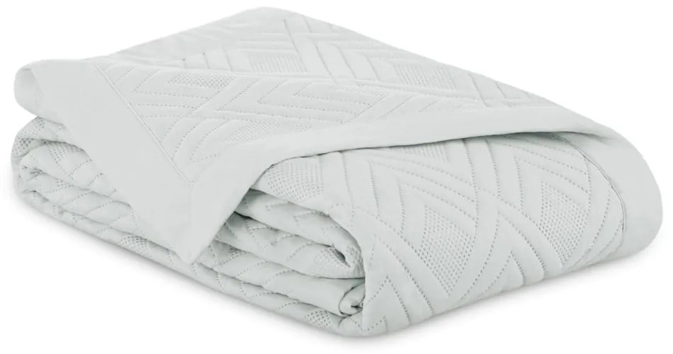 Светлосиво капитонирано покривало за легло от микрофибър 220x240 cm Ophelia – Restilo