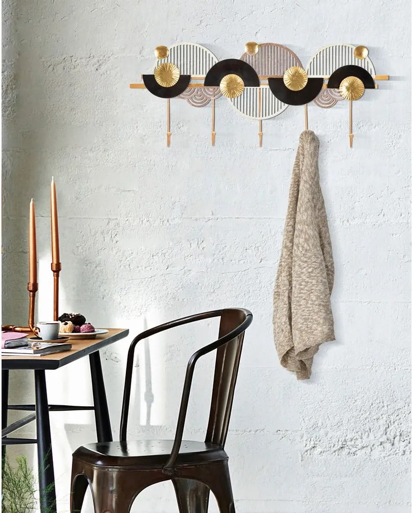 Закачалка за стена в златисто и черно Art - Mauro Ferretti