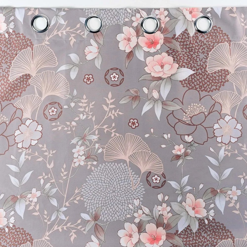 Сива затъмняваща завеса от микрофибър 135x260 cm Yokahama – douceur d'intérieur