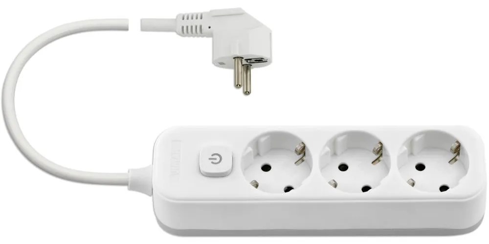 VIMAR 00493.L.B Multi-outlet 3Schuko+switch 3m white