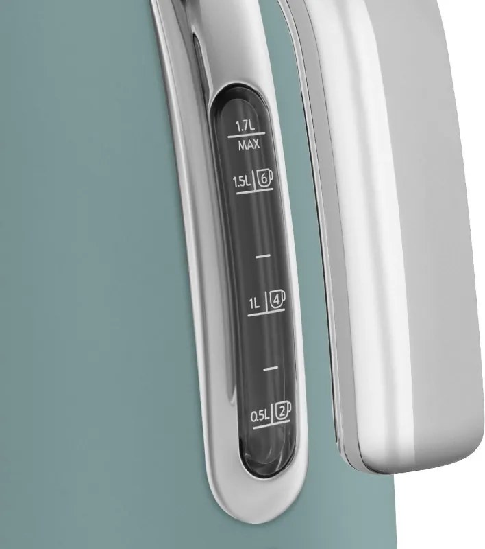 Електрическа кана SMEG KLF03EGMEU, 2400 W, 1.7 л, 360° основа, Матово покритие, Изумрудено зелено