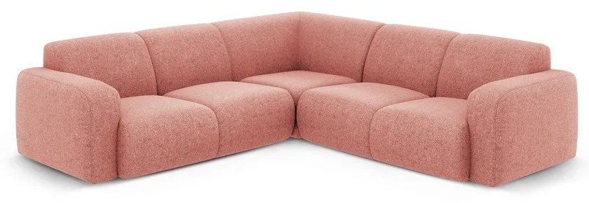 Розов ъглов диван (променлив/L форма) Molino – Micadoni Home