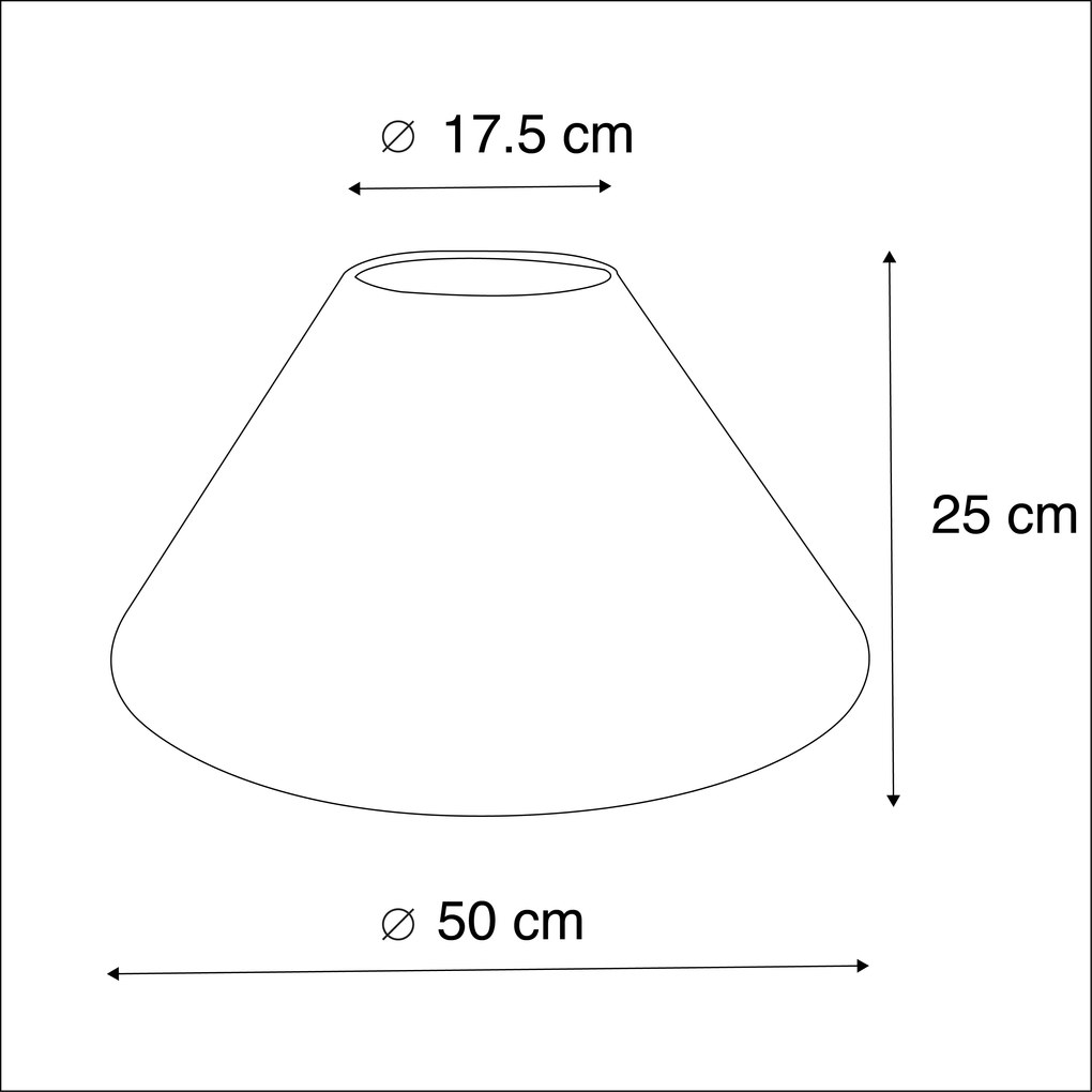 Абажур 50 / 17,5 / 25 бежов