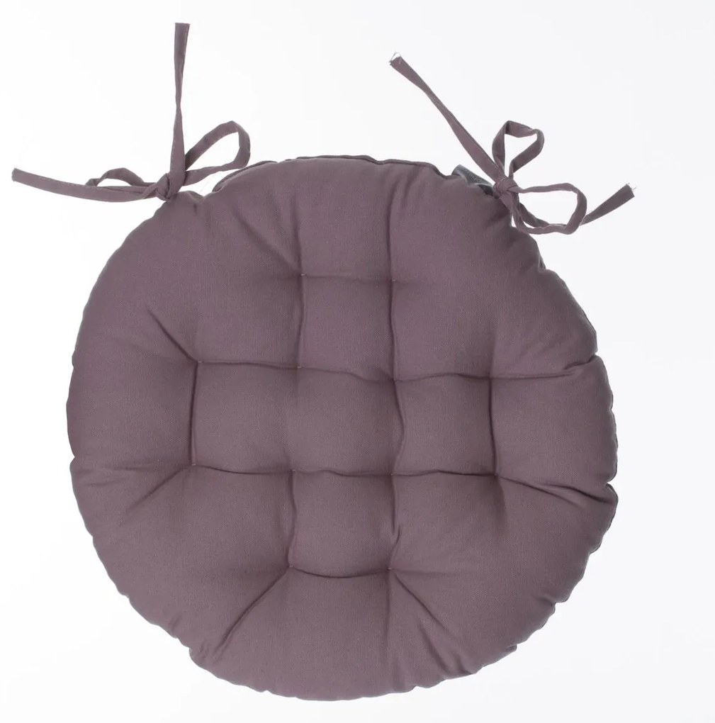Кръгла възглавница за стол atmosphera Anjali, 38 cm - Сив