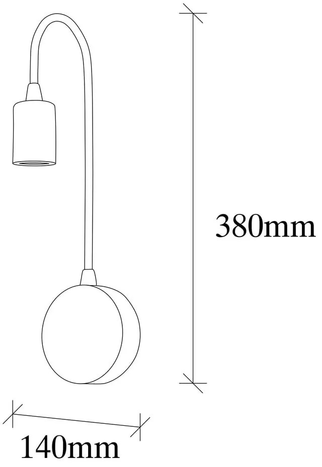 Черна стенна лампа Baston – Opviq lights