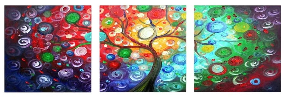 Картини в комплект от 3 бр. 30x30 cm Tree of Life - Wallity