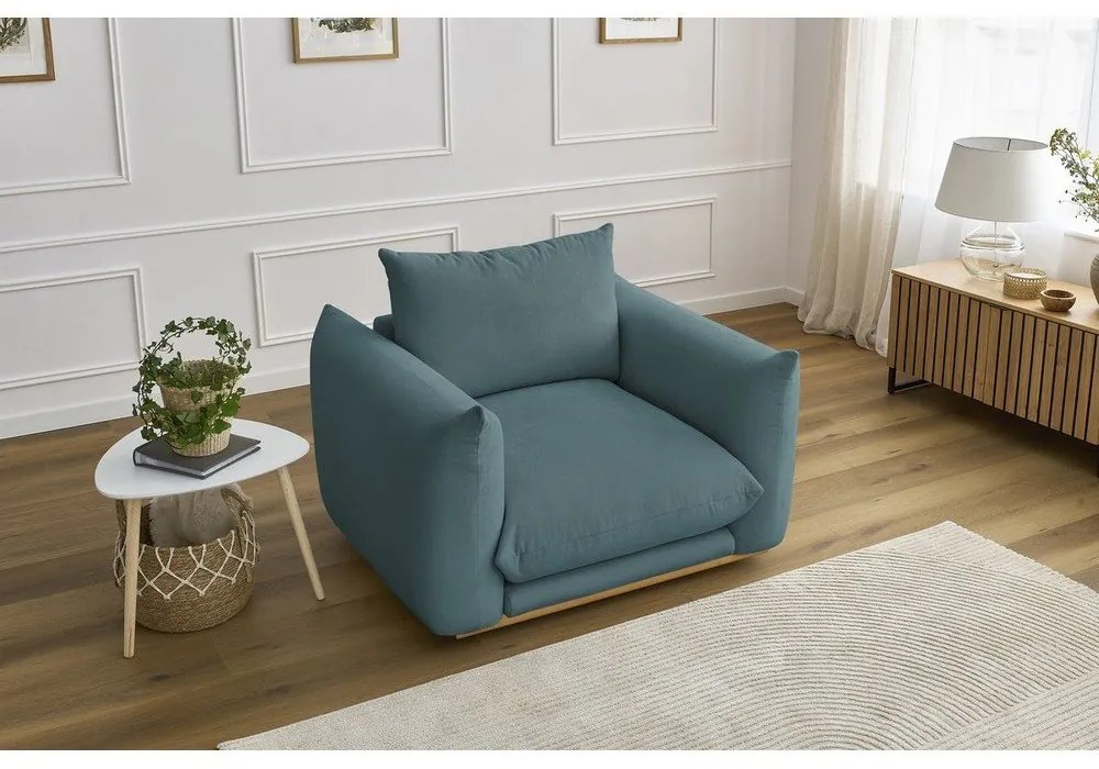 Синьо кресло Ernest – Bobochic Paris