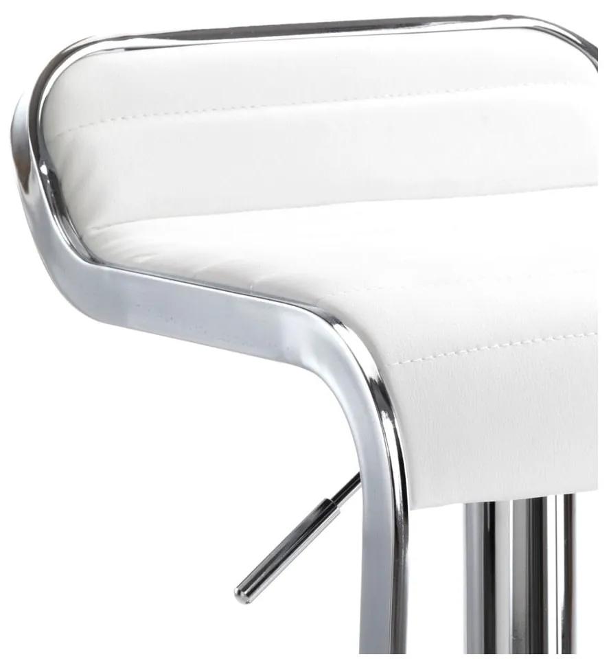 Бар стол в бяло и сребристо 67 см Snappy - Tomasucci