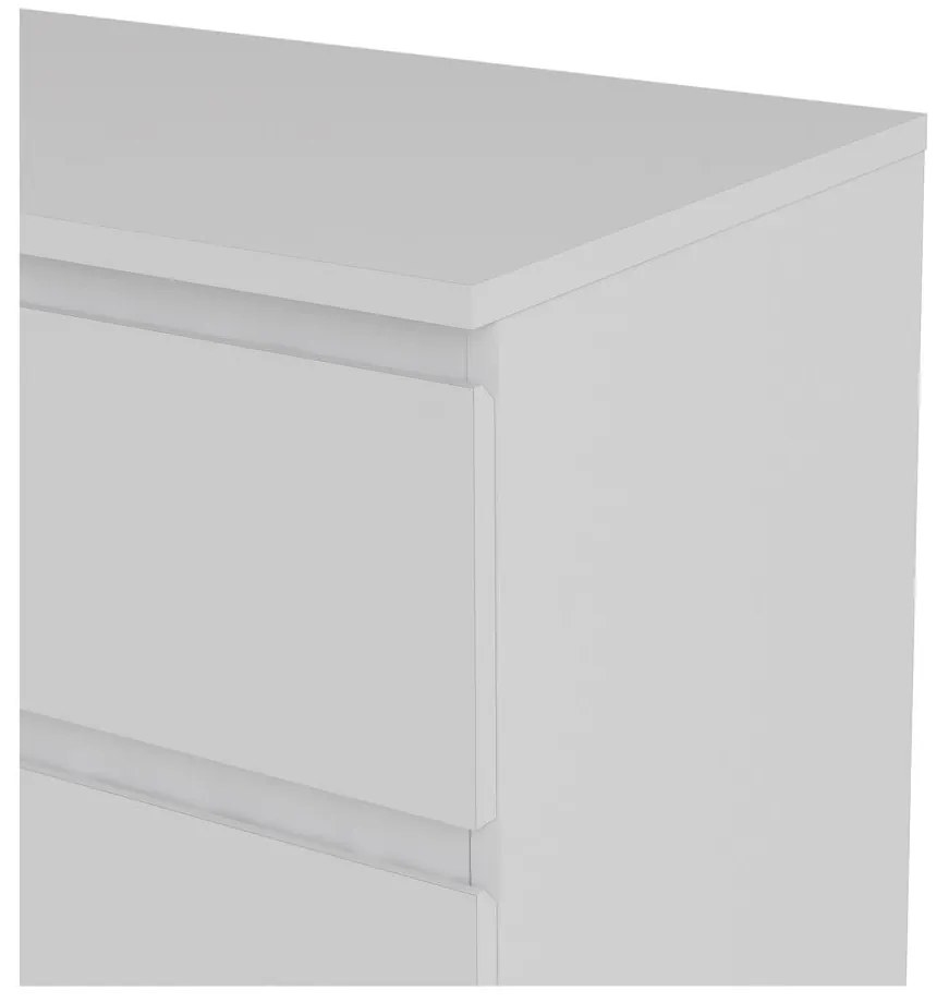 Бял нисък скрин 77x84 cm Nova – Tvilum