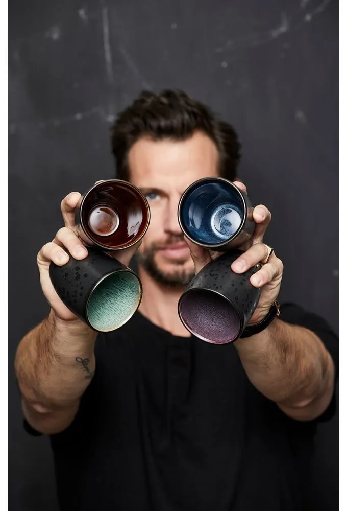 Черни керамични чаши в комплект 4 бр. за лате 270 ml Gastro Black/Mix – Bitz