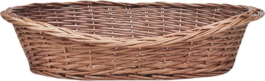 170341 vidaXL Върбова кошница/легло за куче, естествен цвят, 69 см