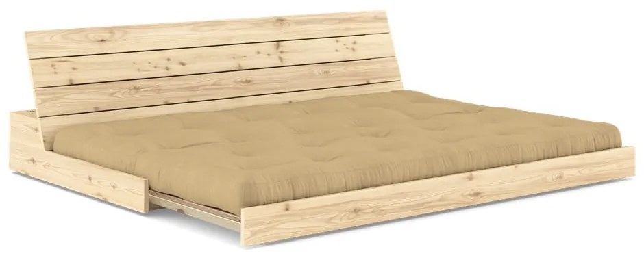 Разтегателен диван в цвят горчица 196 cm Base – Karup Design