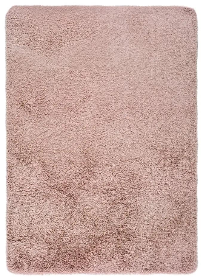 Розов килим Алпака Liso, 80 x 150 cm - Universal