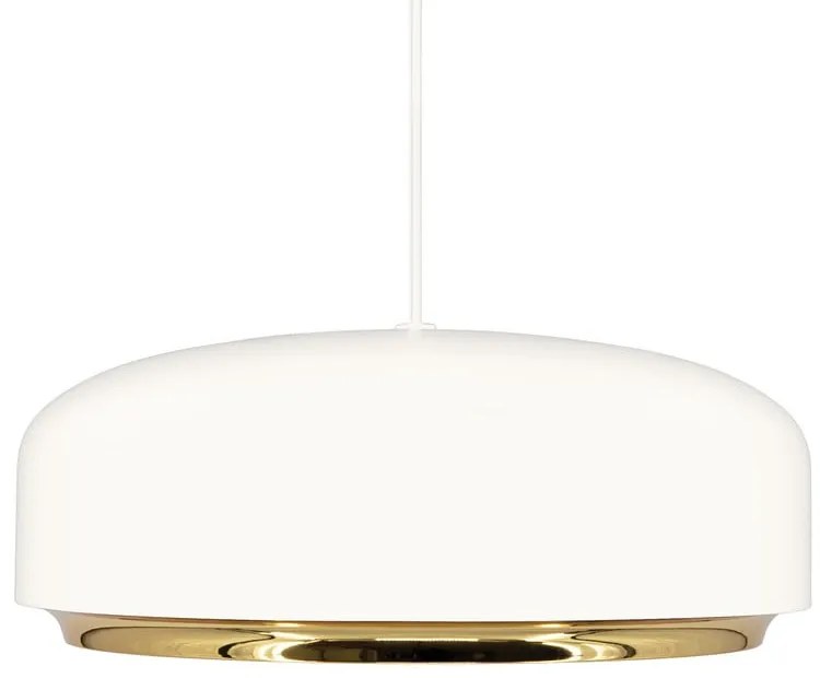 Бяло LED висящо осветително тяло с метален абажур ø 40 cm Hazel medium - UMAGE