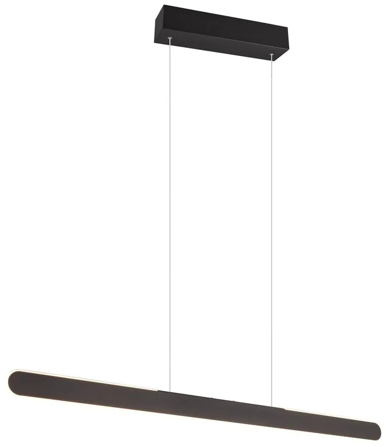 Черно висящо LED осветително тяло Helios - Trio